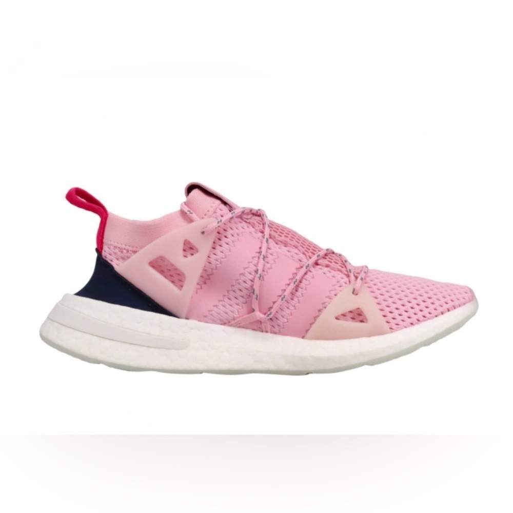 adidas Pink and Navy Women's Sneakers - Picture 8 of 15